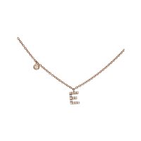 Vicenza - Piazzetta Palladio 2 - Collier Crivelli Femme Lettere in Or Diamante 0.09 Ct 234-3580-G - 234-3580-G